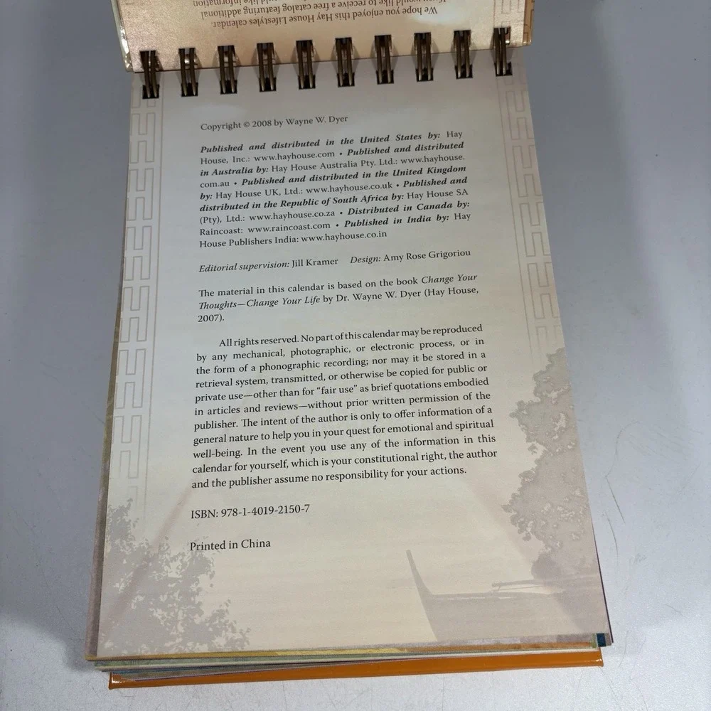 Change Your Thoughts Change Your Life Perpetual Flip Calendar Dr. Wayne Dyer